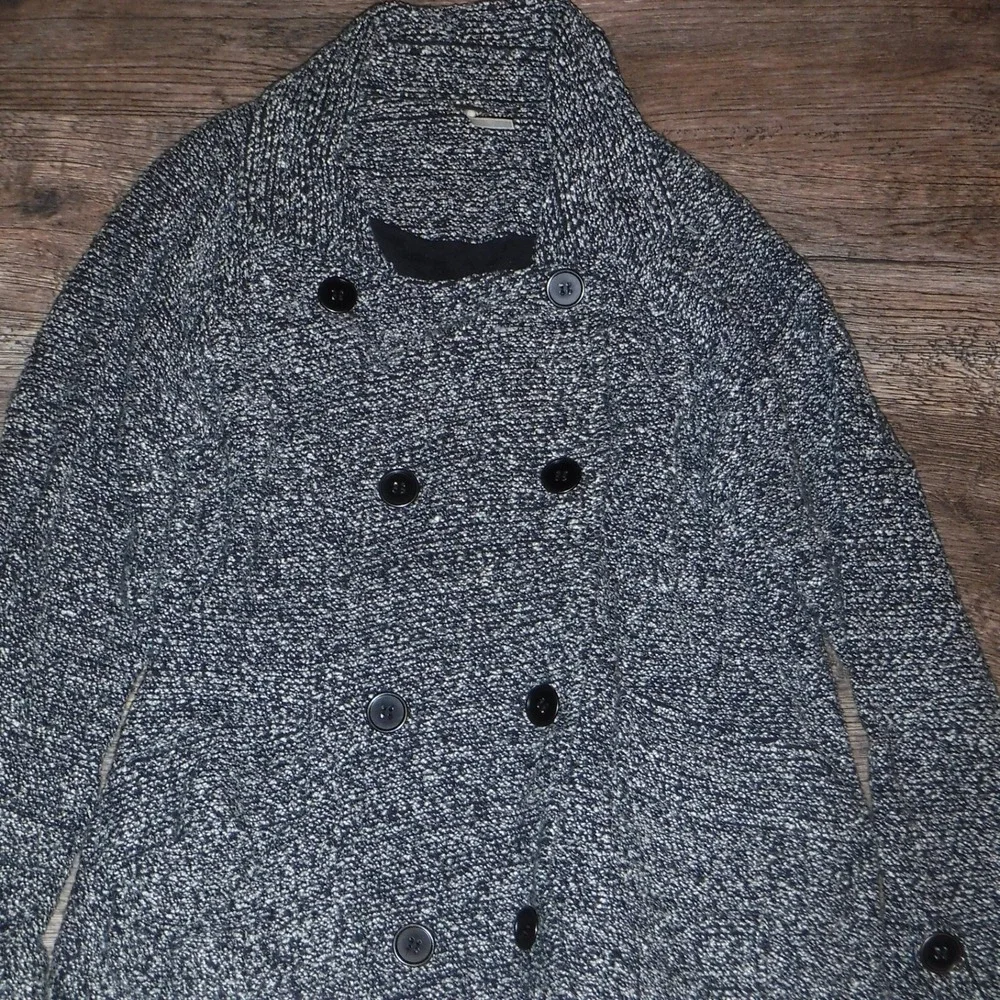 Free People Women's‎ Gray Knit Button Front Cardigan Sweater Jacket